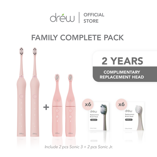 DREW SONIC - Family Complete Pack - Electric Toothbrush