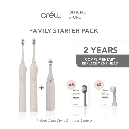 DREW SONIC - Family Starter Pack - Electric Tootbrush