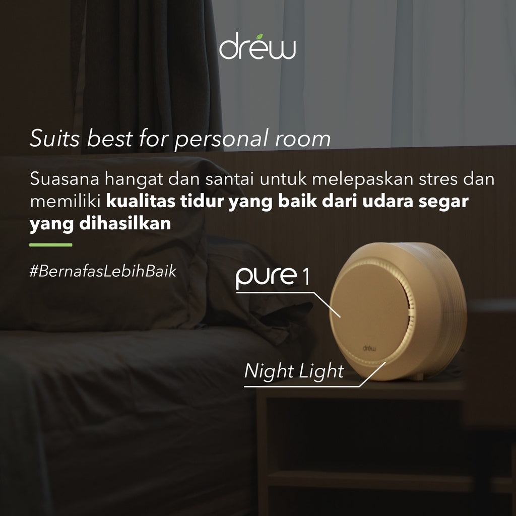 Drew Air Purifier - Pembersih Udara - Healthy Living Package