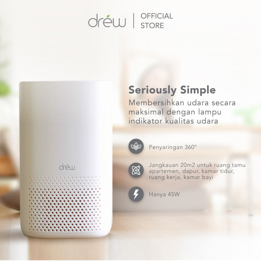 Drew Air Purifier - Pembersih Udara - Healthy Living Package