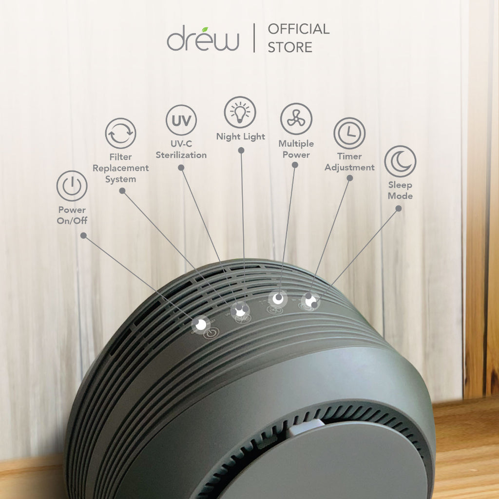 Drew Air Purifier - Pembersih Udara - Healthy Living Package