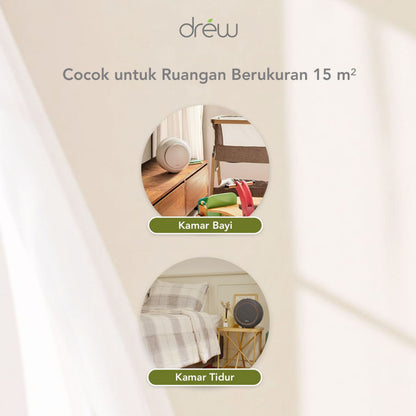 Drew Air Purifier - Pembersih Udara - Healthy Living Package