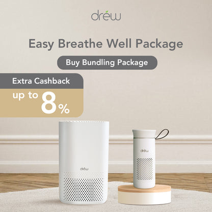 DREW Air Purifier - Pembersih Udara - Easy Breathe Well Package