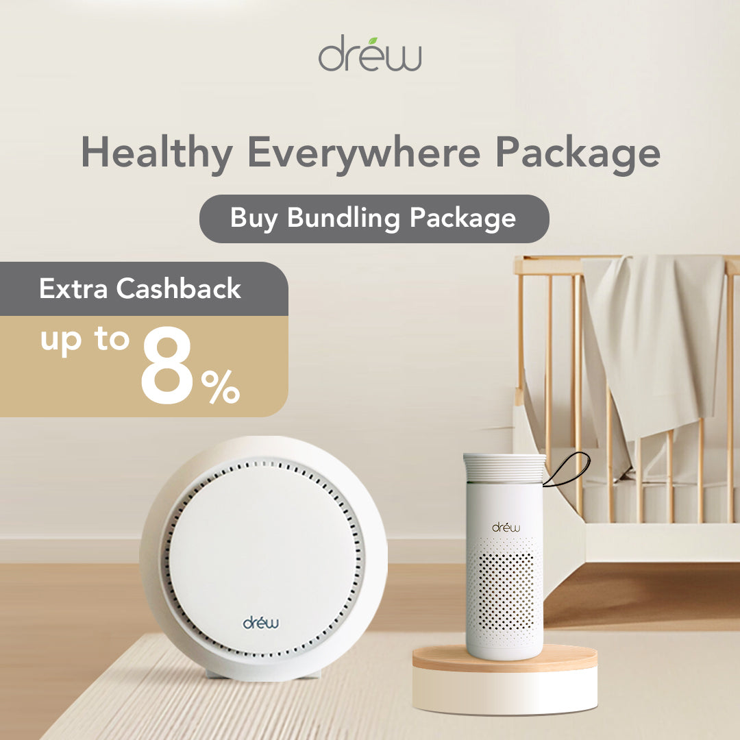 DREW Air Purifier - Pembersih Udara - Healthy Everywhere Package