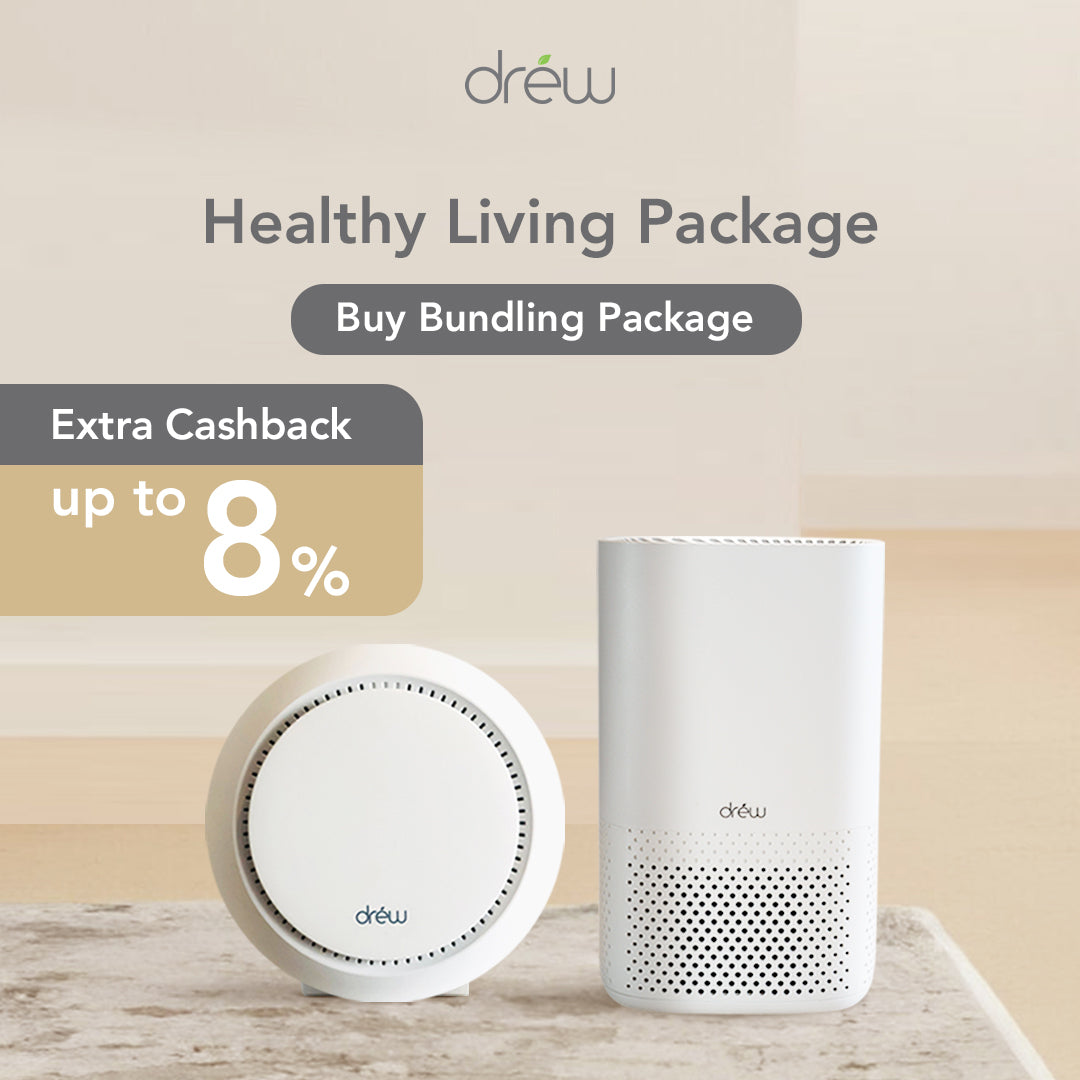 Drew Air Purifier - Pembersih Udara - Healthy Living Package