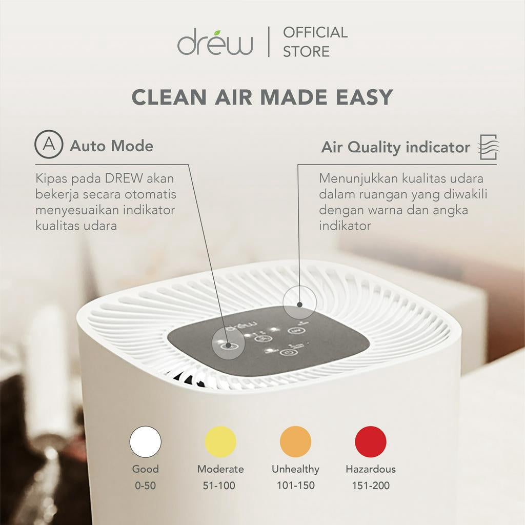 DREW Air Purifier - Pembersih Udara - Healthy Home Package