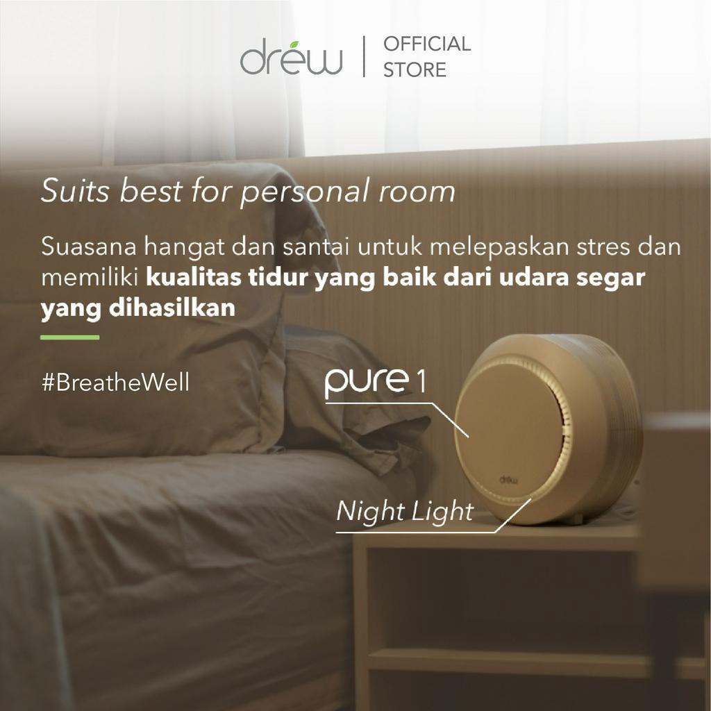 DREW Air Purifier - Pembersih Udara - Healthy Everywhere Package