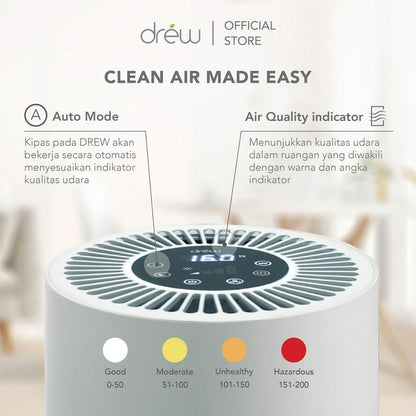 Drew Air Purifier - Pembersih Udara - Family Package