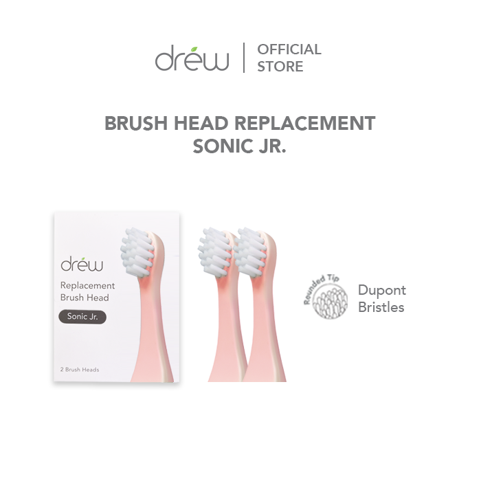 DREW Sonic Jr. - Replacement Brush Head - Pink