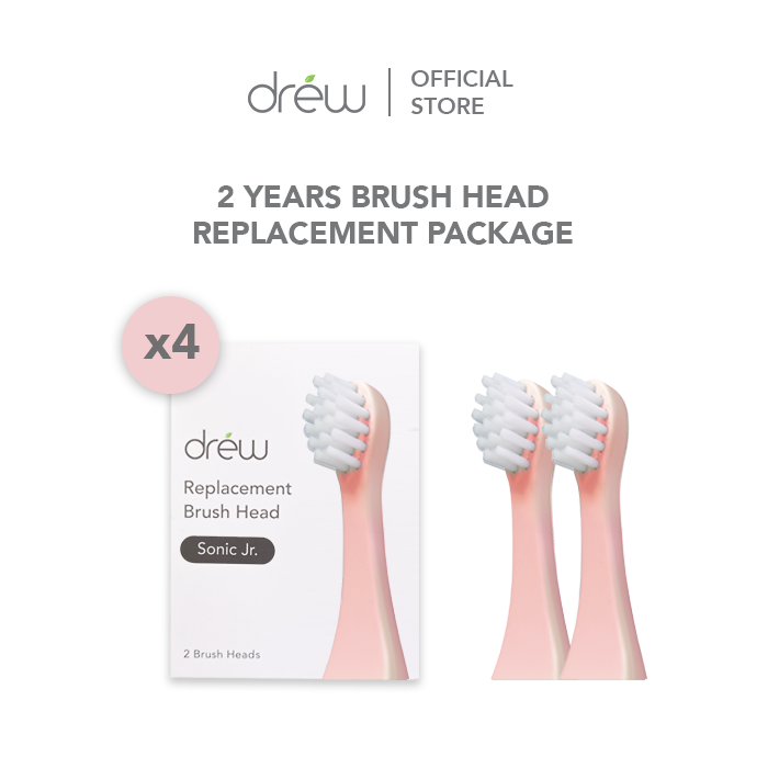DREW Sonic Jr Brush Head Replacement Package - 2 Years