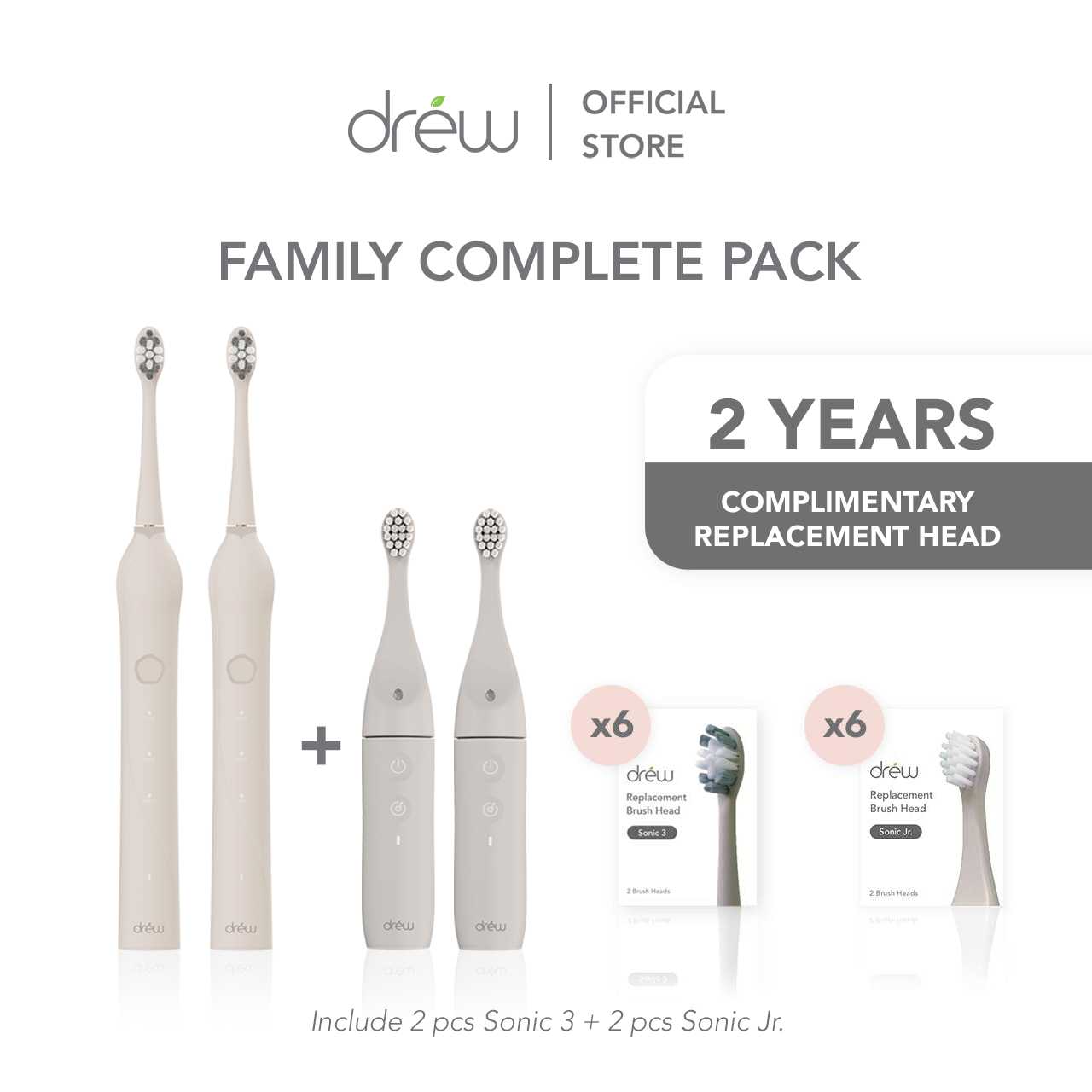 DREW SONIC - FAMILY COMPLETE PACKAGE - GREY