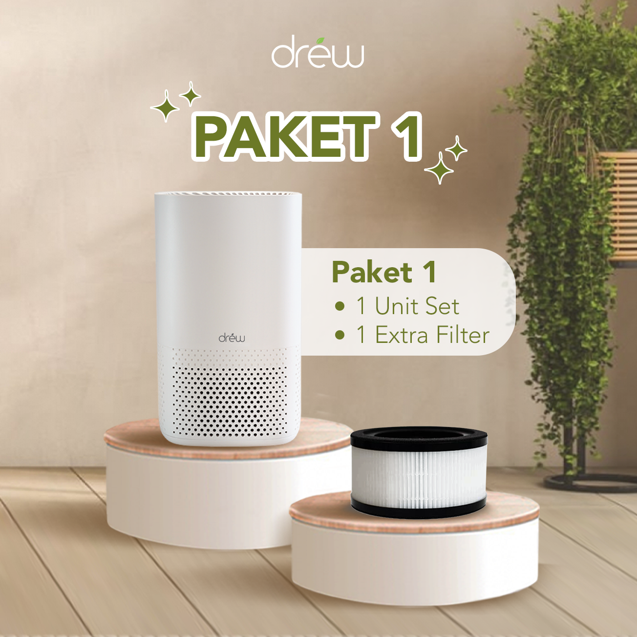 DREW Air Purifier - PURE 3+