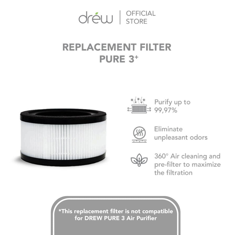DREW HEPA Replacement Filter - PURE 3+
