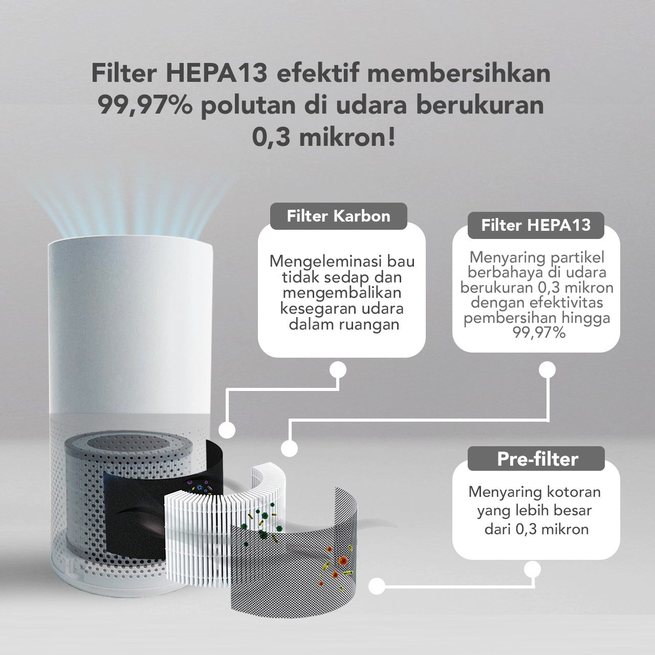 DREW Air Purifier - Pembersih Udara - Healthy Home Package